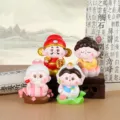 Ensemble de figurines de divinités chinoises mignonnes en résine pour bureau et cadeau - Ensemble Divinités Immortelles