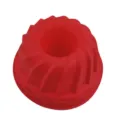 Stampo in silicone rosso a spirale resistente al calore per dolci fai da te e bundt cakes - Zucca 23*10 cm