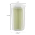Tarro de almacenamiento de alimentos sellado de múltiples compartimentos de plástico. - L / Verde