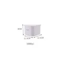 Caja de almacenamiento para frigorífico de plástico con tapa, 1000ml, recipiente de comida. - 1000ML