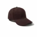 Klassische, einfarbige dunkelbraune Baumwoll-Baseballkappe mit verstellbarem Riemen - 55-60cm / Kaffeebraun