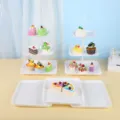 Présentoir à cupcakes à étages blanc et plateaux à dessert pour décoration de mariage - Support Carré Gaufré Avec Plateau Carré / 2 Présentoirs À Étages Et 3 Plateaux / Blanc