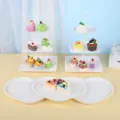 Présentoir à gâteaux blanc et assiettes à dessert en forme de cœur pour fête de mariage - Support Carré Gaufré Avec Plateau En Cœur / 2 Présentoirs À Étages Et 3 Plateaux / Blanc