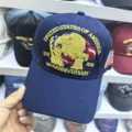 Casquette de baseball marine brodée pour le 250e anniversaire des USA avec aigle - Style Commémoratif 250e Anniversaire de l'Amérique / Bleu foncé