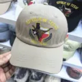 Casquette de baseball kaki avec broderie Republic of Texas et logo longhorn emblématique - Style Commémoratif République du Texas / Kaki