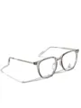 Transparent grey TR90 large frame anti-blue light glasses frame for men and women - Transparent Gray