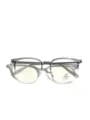 Transparent clear grey square TR90 eyeglasses frames with anti blue light lenses - Gradient Grey to Transparent