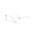 Professional transparent TR90 square frame anti-blue light glasses with UV400 protection - Clear