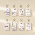 Mini carnet mignon chat chien avec porte-clés étoile bloc-notes portable vue principale - Carnet Pendentif (Point Animal Mignon - Mignon Mi) / 80 feuilles