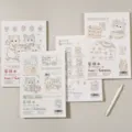 Cute cat theme B5 draft notebook glue bound student stationery lovely cover design 80 sheets - B5 / Cat Sonata Draft Notebook 4 Covers Mixed / 80 Pieces/Pack