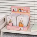 Llavero de cuaderno de cuero PU mini, lindo colgante de libro para mochila y llaves, caja 16p - Libreta con colgante, 40 hojas (Familia Gulu - Crónica peluda), unidad (caja de 1)
