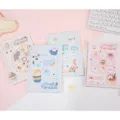 Cute cartoon cat B5 spiral notebook, perfect for student daily planning, journaling and note-taking. - A5 / Cloud Paradise / Assorted Pack of 4