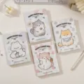 Cuaderno lindo de gato con cubierta de PVC y páginas coloridas para viajes y planificación. - Cuaderno de puntos 36K de 128 hojas (Mascotas lindas) 4 estilos mixtos