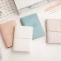 Carnets de voyage en cuir pastel avec motifs de chats embossés - Format 64K 128 Pages / Couleurs mélangées
