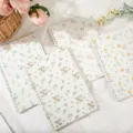 Asthetische B5 karierte Spiralnotizbucher mit Blumenmuster, ideal fur Schulnotizen. - Briefe aus dem Blumenhaus - Kariert