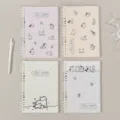 A5 ringband notitieboek met schattige kattenillustraties en stippenraster voor studenten. - Leuke Kat (Gemengd)