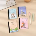 Cute A6 cat theme lined notebooks 4-piece set for school supplies and daily journaling cute - Gulu Family Assorted Covers / A6 40 Sheets