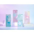 Set of assorted soft spiral notebooks with pastel gradient covers and waterproof finish - Long Strip Size