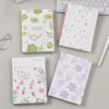 Cute floral planner notebook with clear PVC cover for student daily journaling and memo. - 36K (128 Sheets) / Floral - New Bud (Mixed)