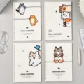 Cute cartoon cat B5 loose-leaf notebook refill lined diary school stationery supplies - B5 / Fluffy Paws Nook / 64 Pieces/Pack