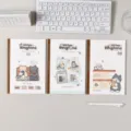Cute A5 cat illustration notebook set, weekly planner lined journals for school and daily writing. - A5 / Cat's Ringtone (Maobuli) / 40 Sheets Glue-bound