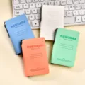 Mini cuaderno de bolsillo portátil con portalápices, bloc de notas colorido para planificación. - 100K 112 Hojas / Mezcla Multicolor