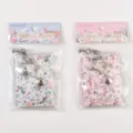 Mini pocket notebook keychain cute floral design portable diary memo pad set 2pcs - Floral Prelude - Starry (Single)