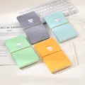 Collection de quatre carnets mignons sur le thème du thé au lait et des chats en pastel - Série Chat Thé au Lait / 96 Pièces/Paquet