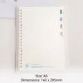 A5 Ringbuch mit niedlichen Dinosaurier-Mustern und cremefarbenen Innenseiten für Schule - A5(142x205mm) / Dinosaurier Plan B