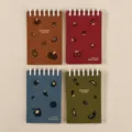 Set di tascabili quaderni a spirale A7 portatili, copertine di verdure, diario in pelle PU. - Quaderno ad anelli portatile A7 - 80 fogli (Stili assortiti)