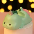 Figurine de dinosaure mignon en résine verte, ornement de bureau pour décoration cadeau - Support Téléphone Dinosaure / Figurines décoratives / Vert