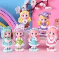 Collection of cute Light Chasing Girl blind box figurines in various colorful doll outfits - Full Box of 6 / Chasing Light Girl Full Set of 6