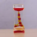 Temporizador de movimiento líquido bicolor rojo y amarillo con diseño de cintura sensorial - Rojo y Amarillo