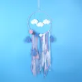 Attrape-reves artisanal nuage decoration murale chambre fille cadeau carillon eolien - Style Nuage / Coupe régulière