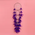 Attrape-reves violet fait main decoration murale, parfait pour chambre et decoration de mariage. - Violet