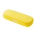 Astuccio per matite giallo minimalista, simpatica scatola di cancelleria grande capacità. - Giallo