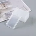 Portabadge in plastica trasparente, porta badge verticale per studenti e ufficio. - Trasparente