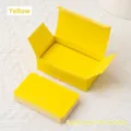 Set of 100 bright yellow blank cards in a durable box for DIY graffiti and study notes - Pack of 100 / Yellow