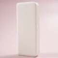 Astuccio portapenne doppio strato in plastica bianca organizer per cancelleria capiente - Bianco