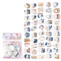Pack of 50 unique cute cartoon rabbit stickers for journals and decorative scrapbooking - Bunny Party / 50 Pieces/Pack