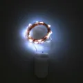 LED Kupfer Lichterkette mit Batteriebox, hellweisse Micro Lichter fuer Dekoration. - Lampe