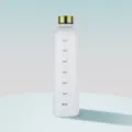 1000ml Παγωμένο Πλαστικό Μπουκάλι Νερού με Δείκτη Χρόνου Φορητό Αθλητικό Κύπελλο Παραλλαγή - 1000ml / Λευκό