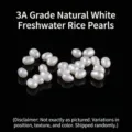 Natural 3A grade white freshwater rice-shaped pearls for high-quality DIY jewelry making - 4-5mm / 3A Level / White