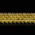 Hochwertig polierte natürliche goldene Bernsteinperlen für DIY Schmuckherstellung Armbänder - 6mm / Natürlicher Goldbernstein