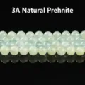 Perline rotonde sciolte in prehnite verde chiaro naturale di grado 3A per fai da te - 4mm (circa 90 pezzi) / Grado 3A Verde Chiaro