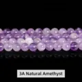Natural Brazilian ice-transparent amethyst beads grade 3A for DIY jewelry SKU bead - 4mm (Approx 90 Beads) / 3A Natural Amethyst (Purple Jade)