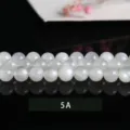 5A-Natur-Graumondstein-Rundperlen für DIY-Schmuckherstellung - 6mm ca. 60 Stk. / Grad 5A Weißer Mondstein
