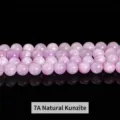 Natural 7A grade lavender kunzite round loose beads for DIY jewelry making - 6mm (Approx 60pcs) / 7A Natural Kunzite