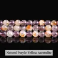 Natural Brazilian ice transparent ametrine crystal loose beads for DIY jewelry making - 6mm (Approx 60pcs) / Natural Ametrine Auralite