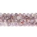 Natural Brazilian ice transparent purple amethyst loose beads for DIY jewelry making - 6mm (Approx 60pcs) / Natural Auralite Amethyst Crystal